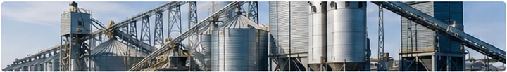 Grain and feed mill silos and conveying equipment